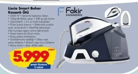Liscio Smart Buhar Kazanlı Ütü