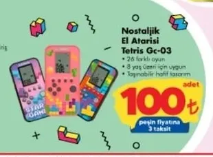 Nostaljik El Atari Tetris Gc-03