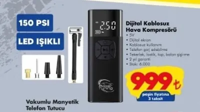 Dijital Kablosuz Hava Kompresörü