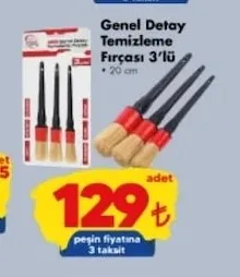 Genel Detay Temizleme Fırçası 3'Lü