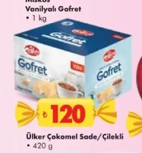 Miskos Vanilyalı Gofret 1 Kg