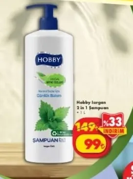 Hobby Isırgan 2 In 1 Şampuan 1 L