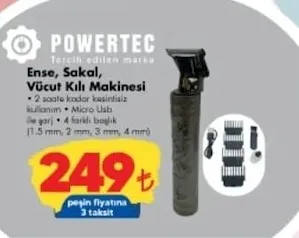 Ense, Sakal, Vücut Kılı Makinesi