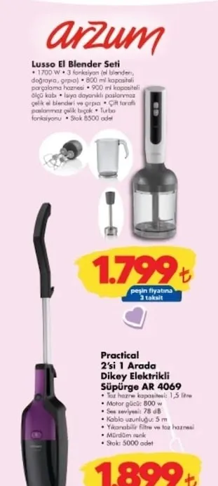 Arzum Lusso El Blender Seti