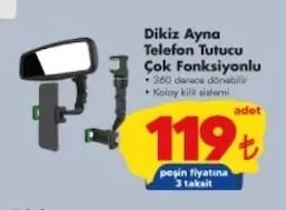 Dikiz Ayna Telefon Tutucu Çok Fonksiyonlu