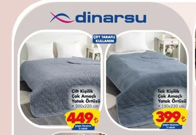 Çift Kişilik Çok Amaçlı Yatak Örtüsü