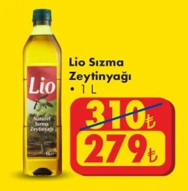 Lio Sızma Zeytinyağı 1 L