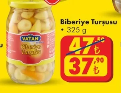 Vatan Biberiye Turşusu 325 G