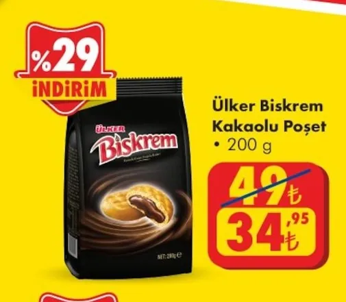 Ülker Biskrem Kakaolu Poşet 200 G
