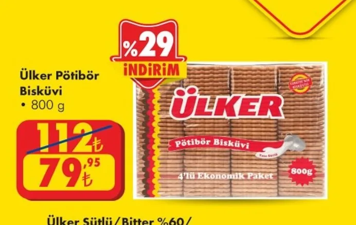Ülker Pötibör Bisküvi 800 G