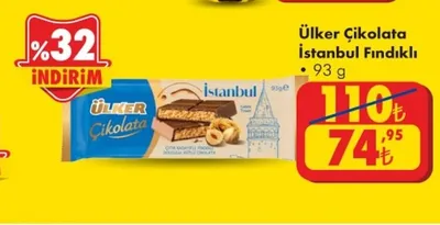 Ülker Çikolata İstanbul Fındıklı 93 G