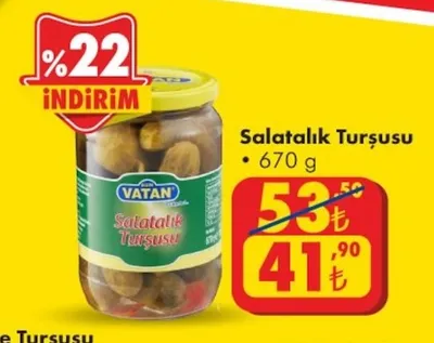 Vatan Salatalık Turşusu 670 G