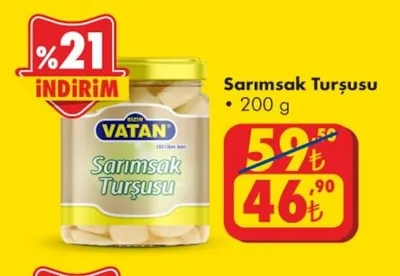 Vatan Sarımsak Turşusu 200 G