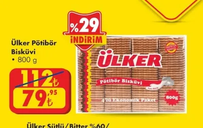 Ülker Pötibör Bisküvi 800 G