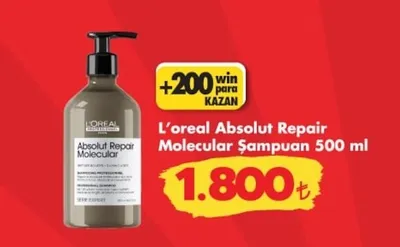 L'Oreal Absolut Repair Molecular Şampuan 500 Ml
