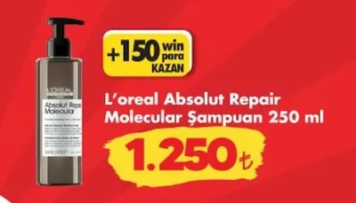 L'Oreal Absolut Repair Molecular Şampuan 250 Ml