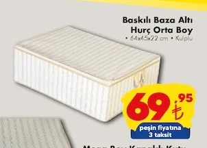 Baskılı Baza Altı Hurç Orta Boy