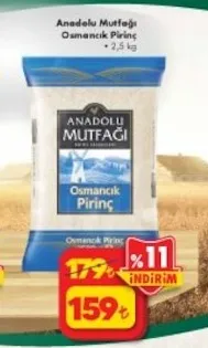 Anadolu Mutfağı Osmancık Pirinç 2,5 Kg
