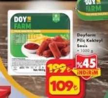 Doyfarm Piliç Kokteyl Sosis 1000G
