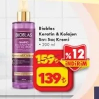 Bioblas Keratin & Kolajen Sıvı Saç Kremi 200 Ml