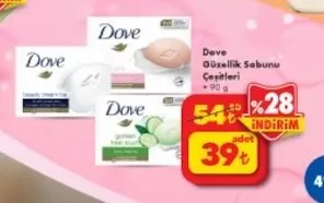 Dove Güzellik Sabunu Çeşitleri 90 G