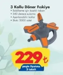 3 Kollu Döner Fıskiye