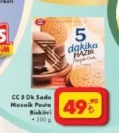 Cc 5 Dk Sade Mozaik Pasta Bisküvi 300 G