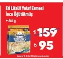 Eti Lifalif Yulaf Ezmesi İnce Öğütülmüş 665 G