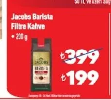 Jacobs Barista Filtre Kahve 200 G
