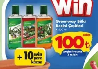 Greenway Bitki Besini Çeşitleri 500 Ml