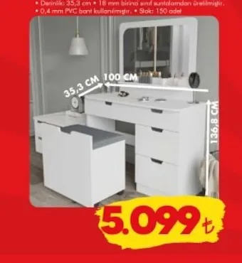 Banyo Makyaj Masası