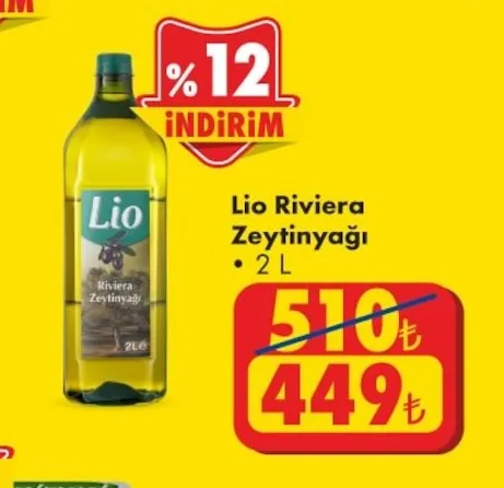 Lio Riviera Zeytinyağı 2 L