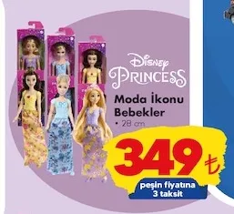 Disney Princess Moda İkonu Bebekler 28 Cm