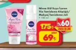 Nivea Gül Suyu Içeren Yüz Temizleme Köpüğü/ Makyaj Temizleme Jeli 150 Ml
