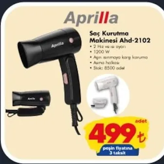 Aprilla Saç Kurutma Makinesi Ahd-2102