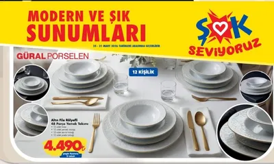 Güral Porselen 48 Parça Yemek Takımı
