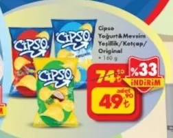 Cipso Yoğurt&Mevsim/Yeşillik/Ketçap/Original 160 G