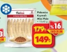 Pidemiss Kıymalı Mini Pide 10X40 G