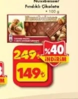 Nussbeisser Fındıklı Çikolata 100 G