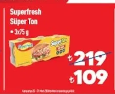 Superfresh Süper Ton 3X75 G