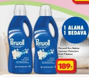 Perwoll Sıvı Bakım Çamaşır Deterjanı 2 L