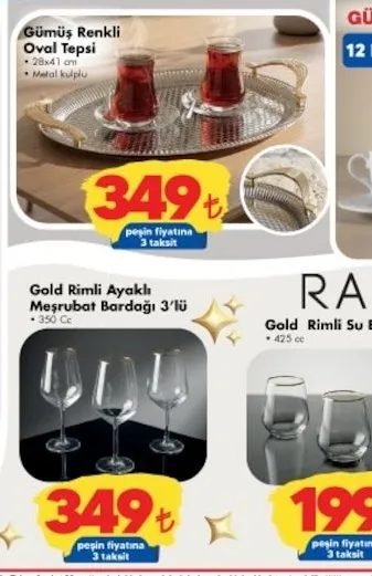 Gümüş Renkli Oval Tepsi