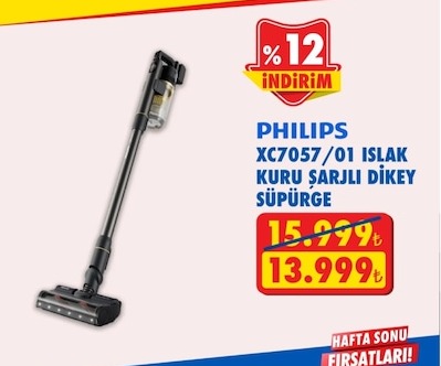 Philips Xc7057/01 Islak Kuru Şarjlı Dikey Süpürge