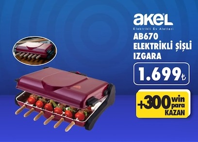 Akel Ab670 Elektrikli Şişli Izgara