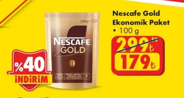 Nescafe Gold Ekonomik Paket 100 G
