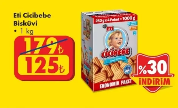 Eti Cicibebe Bisküvi 1 Kg