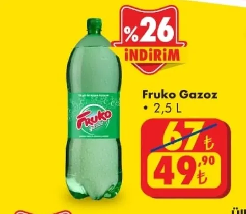Fruko Gazoz 2,5 L