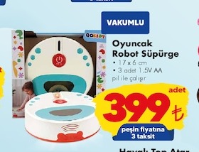 Oyuncak Robot Süpürge 17 X 6 Cm