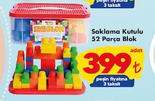 Saklama Kutulu 52 Parça Blok