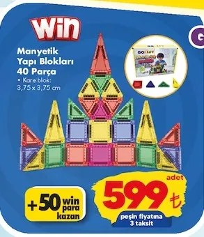 Manyetik Yapı Blokları 40 Parça